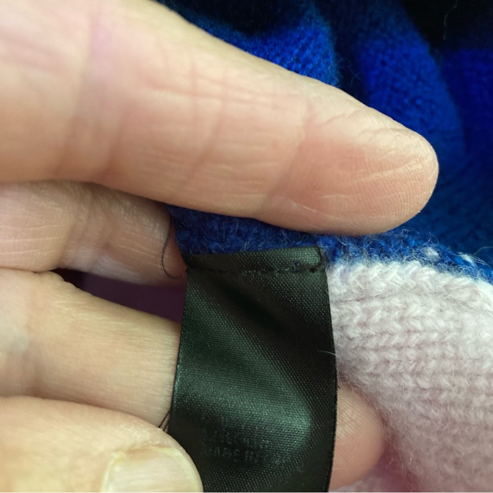 St. John Patchwork Colorblock Wool/Cashmere High-… - image 7